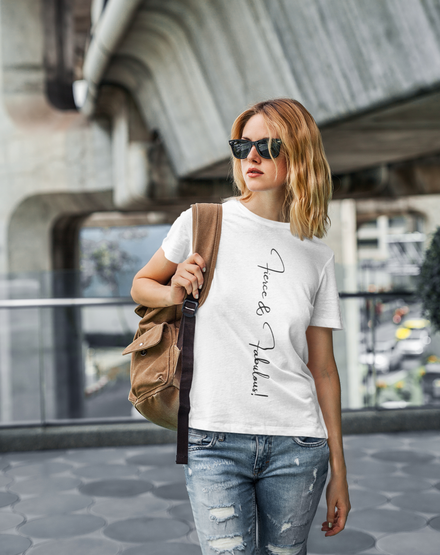 Fierce and Fabulous cotton T-shirt. Small through to 3XL
