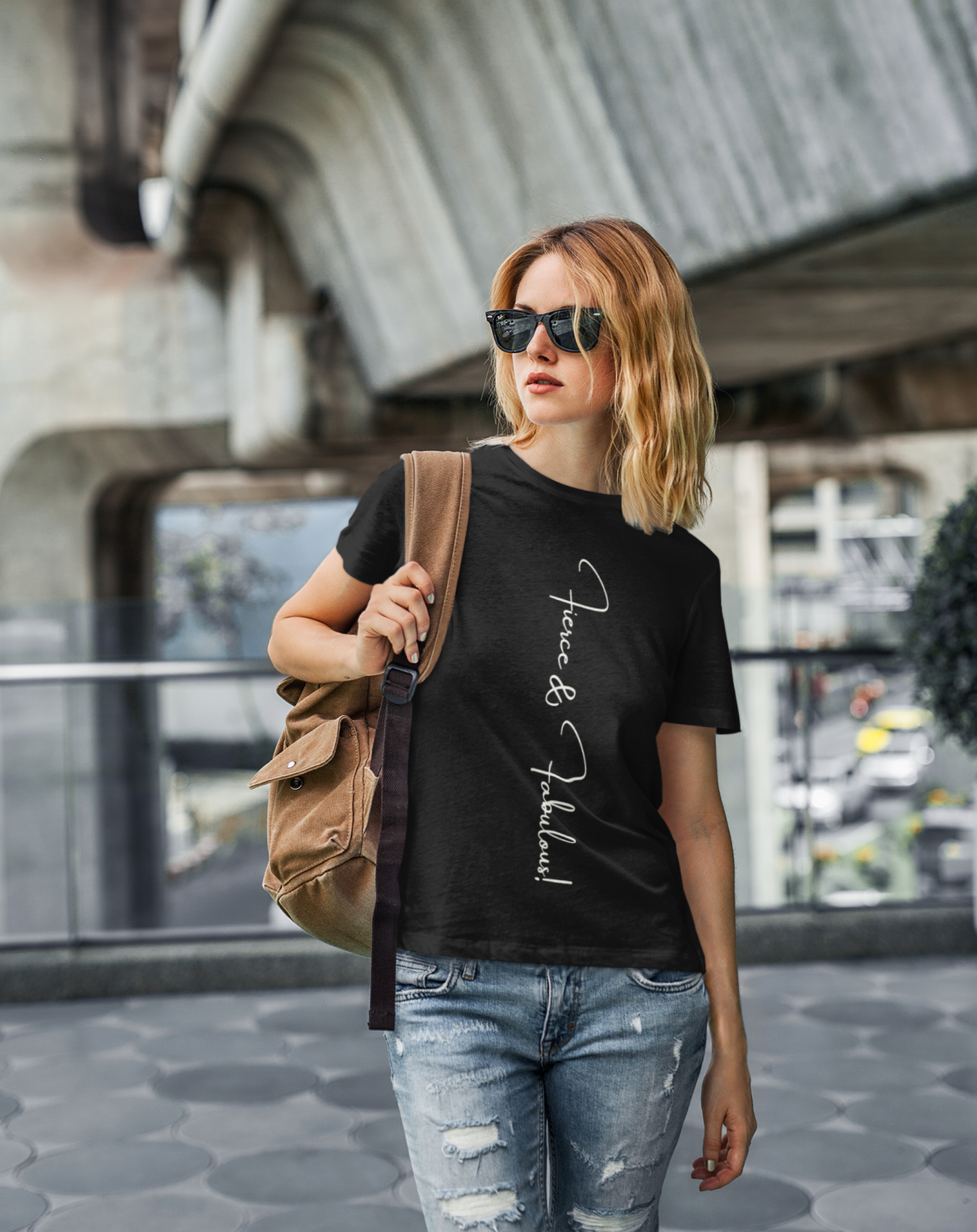 Fierce and Fabulous cotton T-shirt. Small through to 3XL