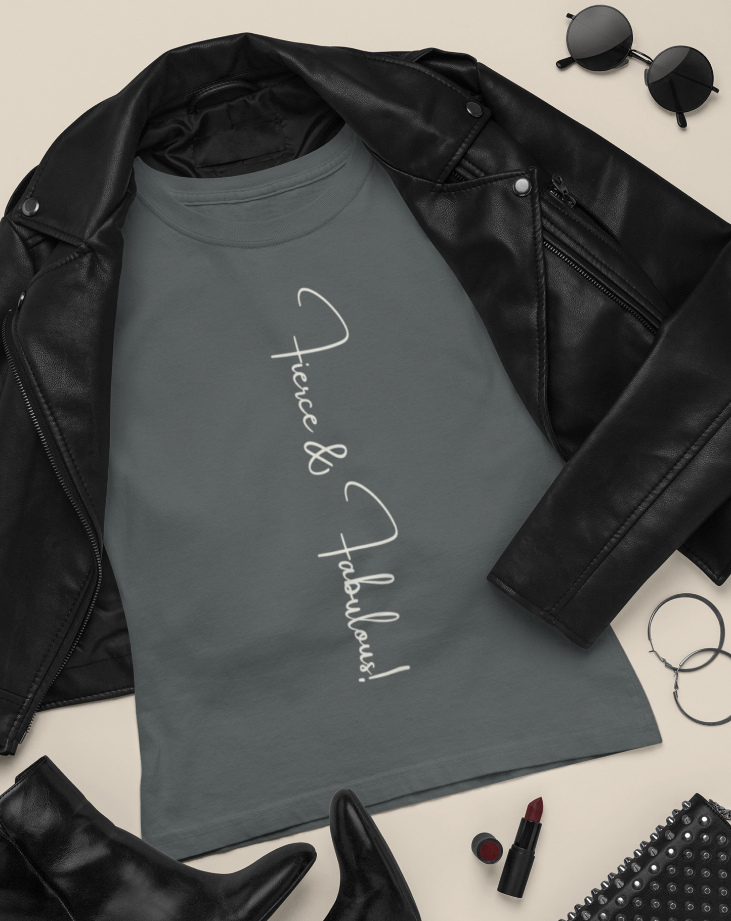 Fierce and Fabulous cotton T-shirt. Small through to 3XL