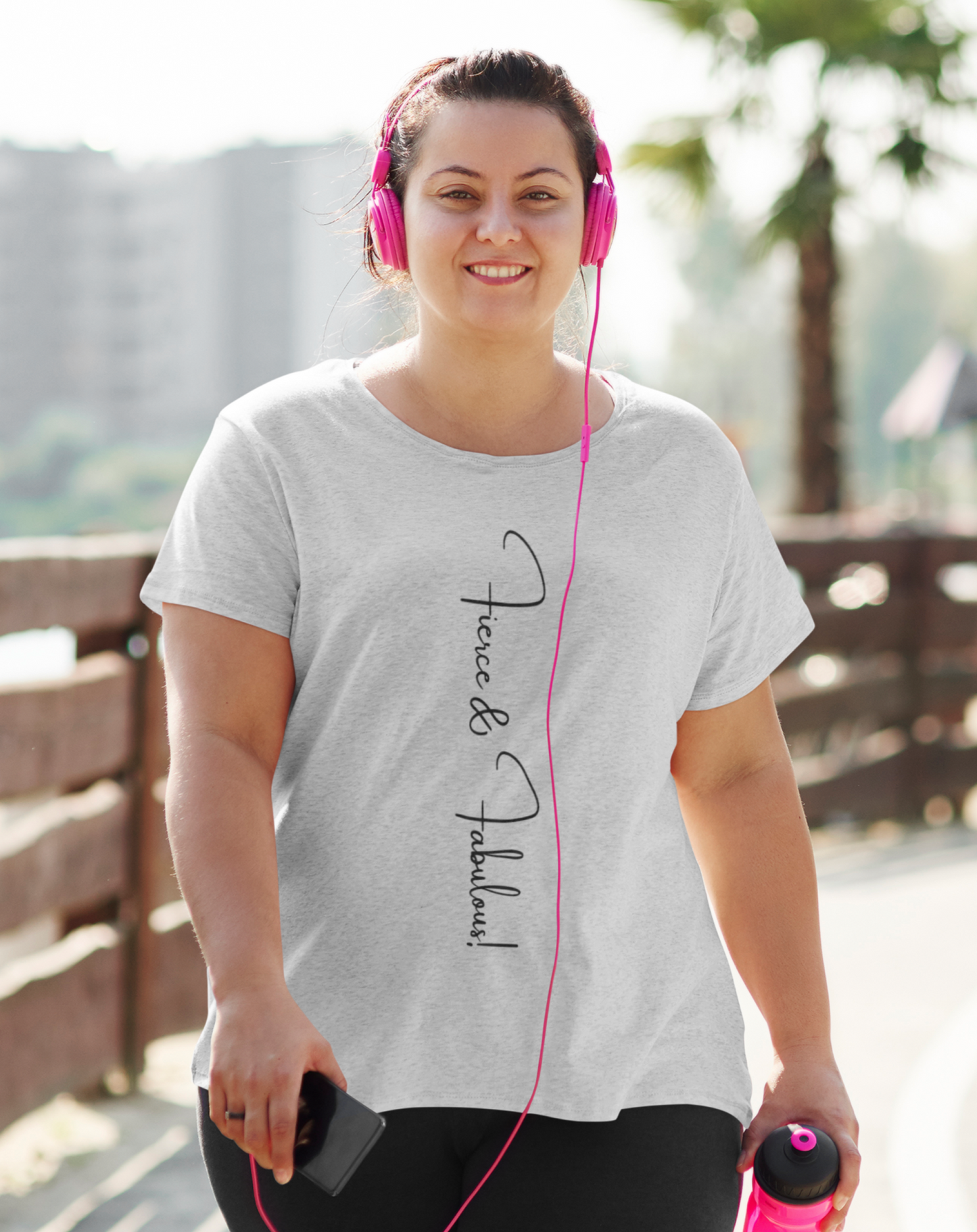 Fierce and Fabulous cotton T-shirt. Small through to 3XL