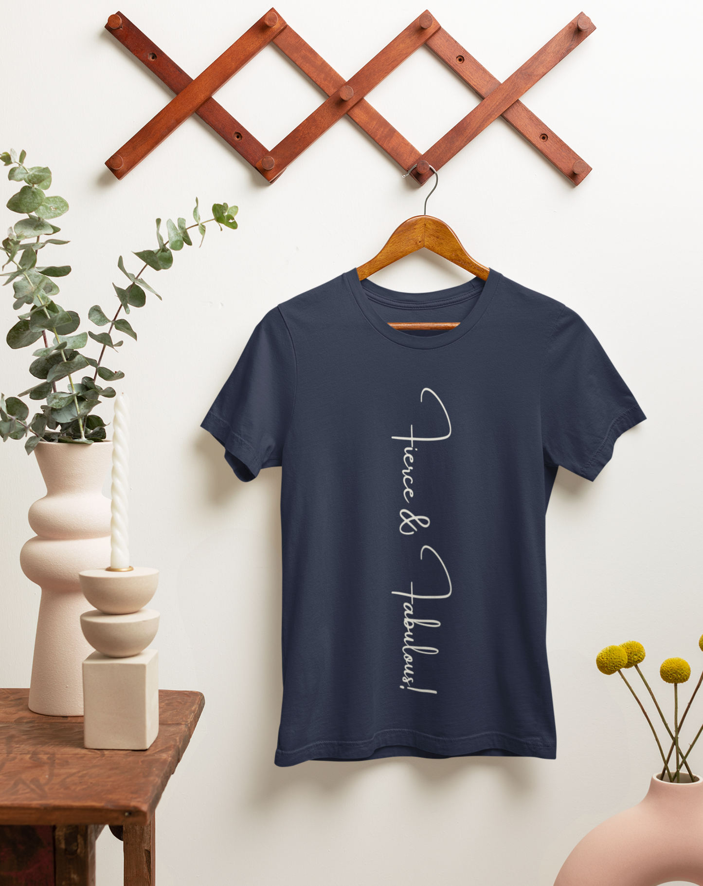 Fierce and Fabulous cotton T-shirt. Small through to 3XL