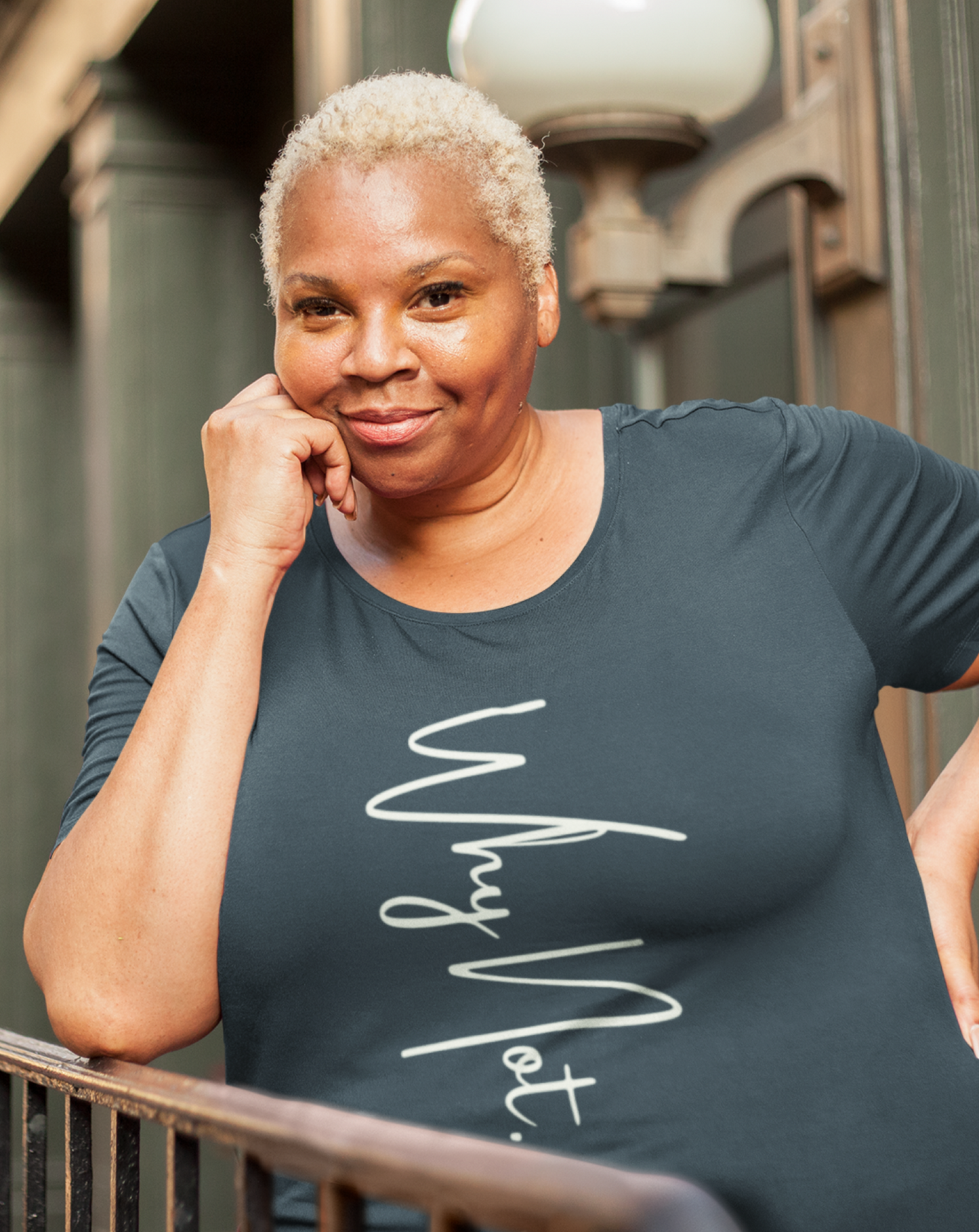 'Why Not?' organic cotton t-shirt. Small through to 2XL