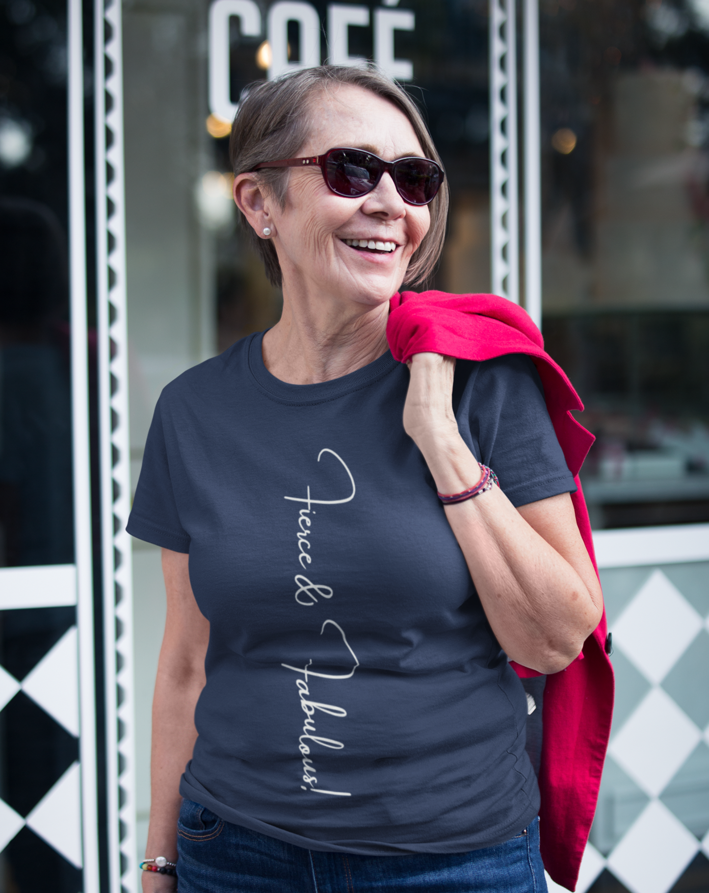 Fierce and Fabulous cotton T-shirt. Small through to 3XL