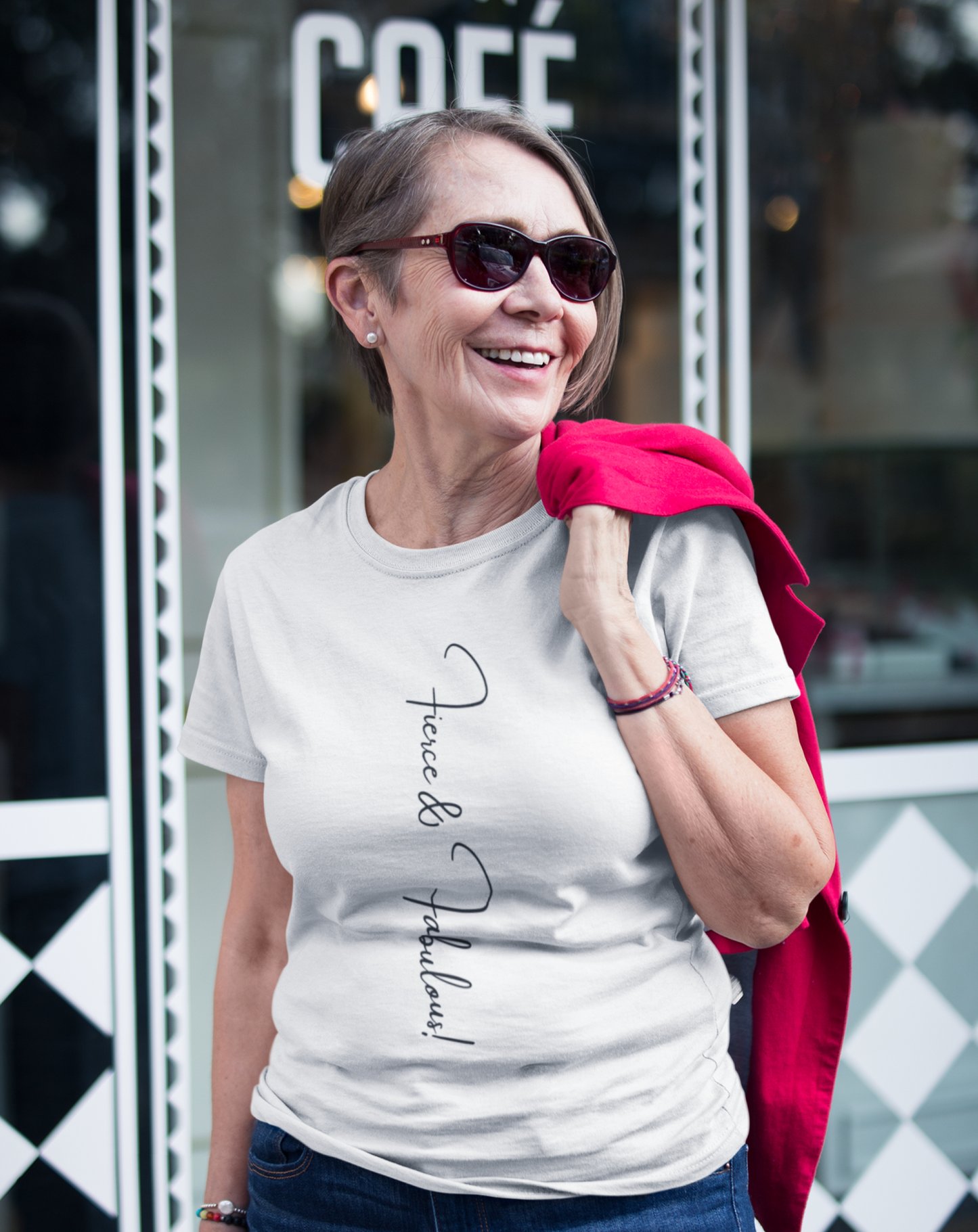 Fierce and Fabulous cotton T-shirt. Small through to 3XL