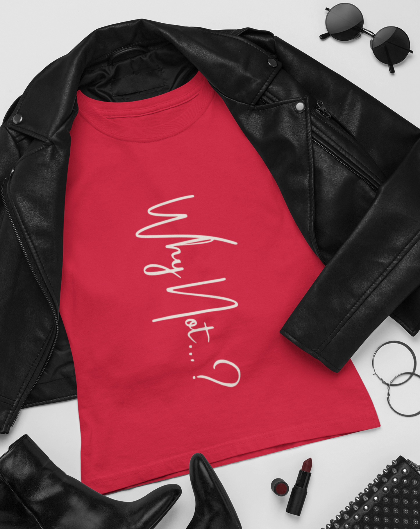 'Why Not?' organic cotton t-shirt. Small through to 2XL