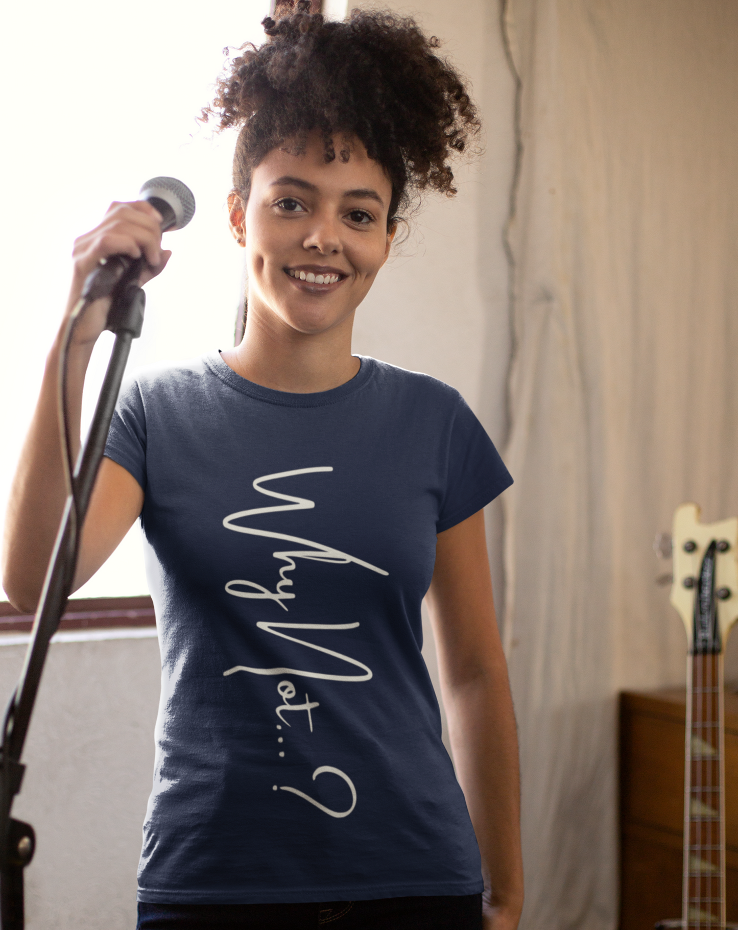 'Why Not?' organic cotton t-shirt. Small through to 2XL