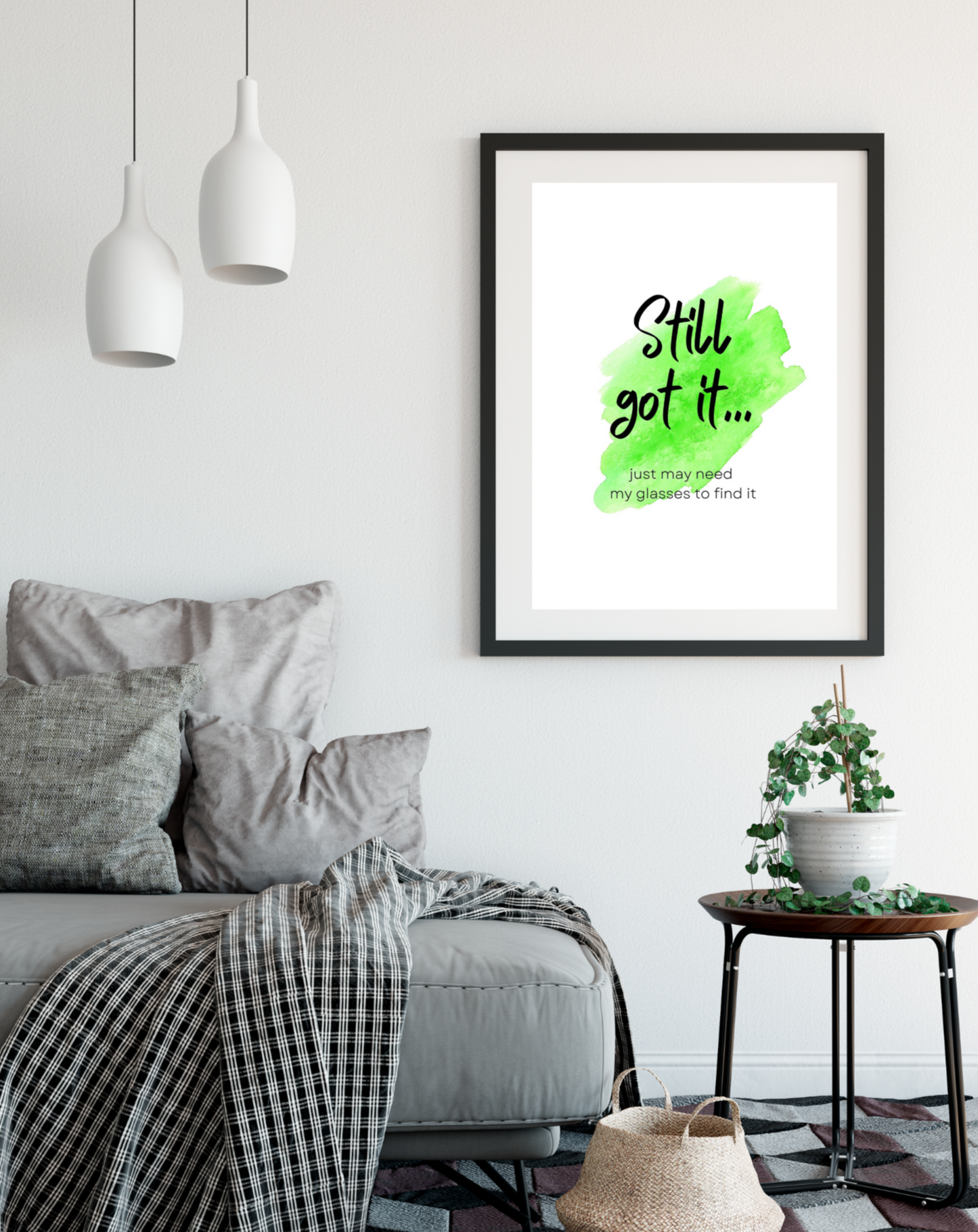 Set of three digital wall art prints for midlife women