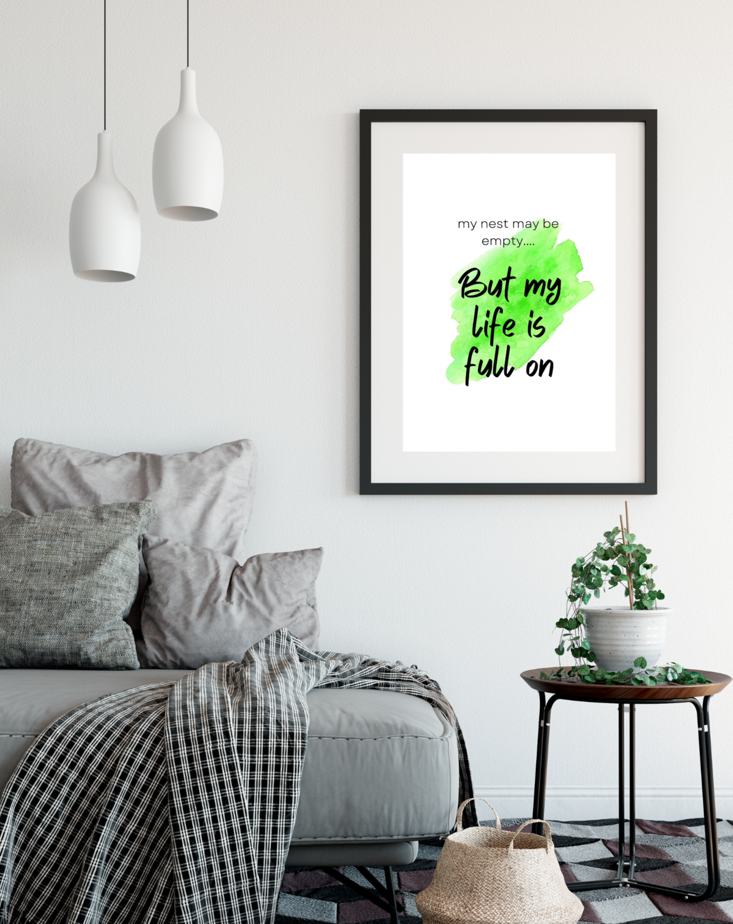 Set of three digital wall art prints for midlife women