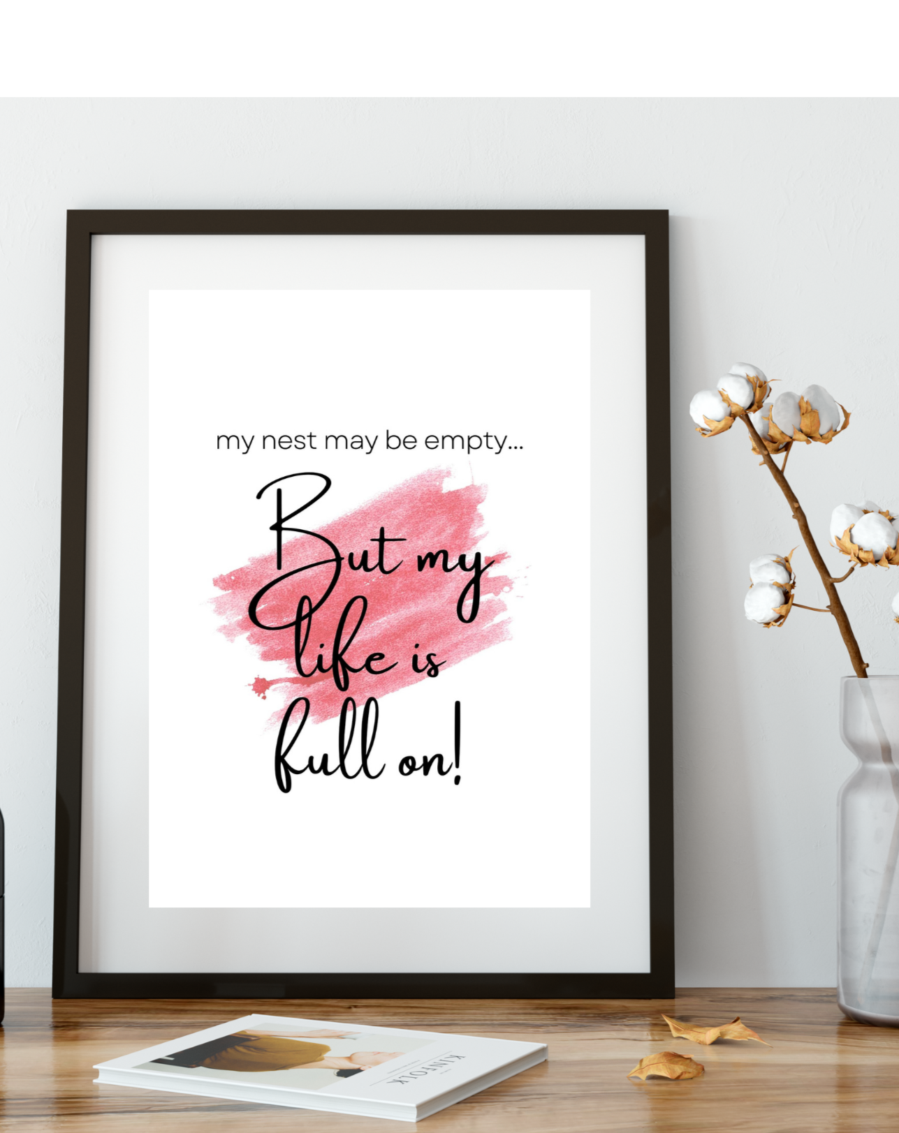 Set of three humorous digital wall art prints for midlife women