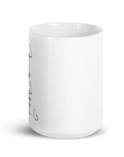 Fierce and fabulous white ceramic mug - comes in two sizes