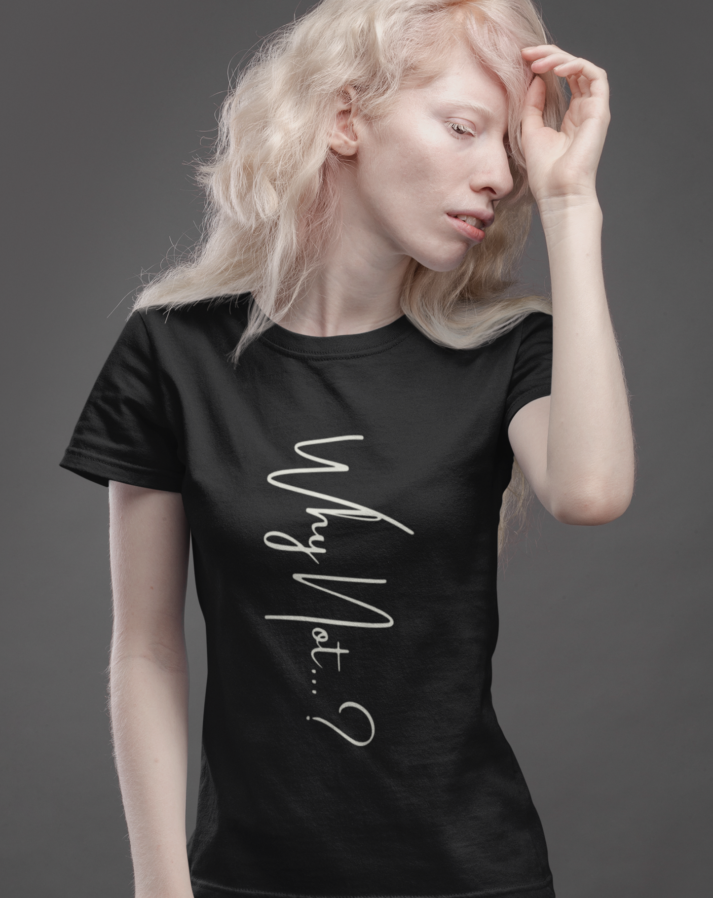 'Why Not?' organic cotton t-shirt.  Small through to 2XL