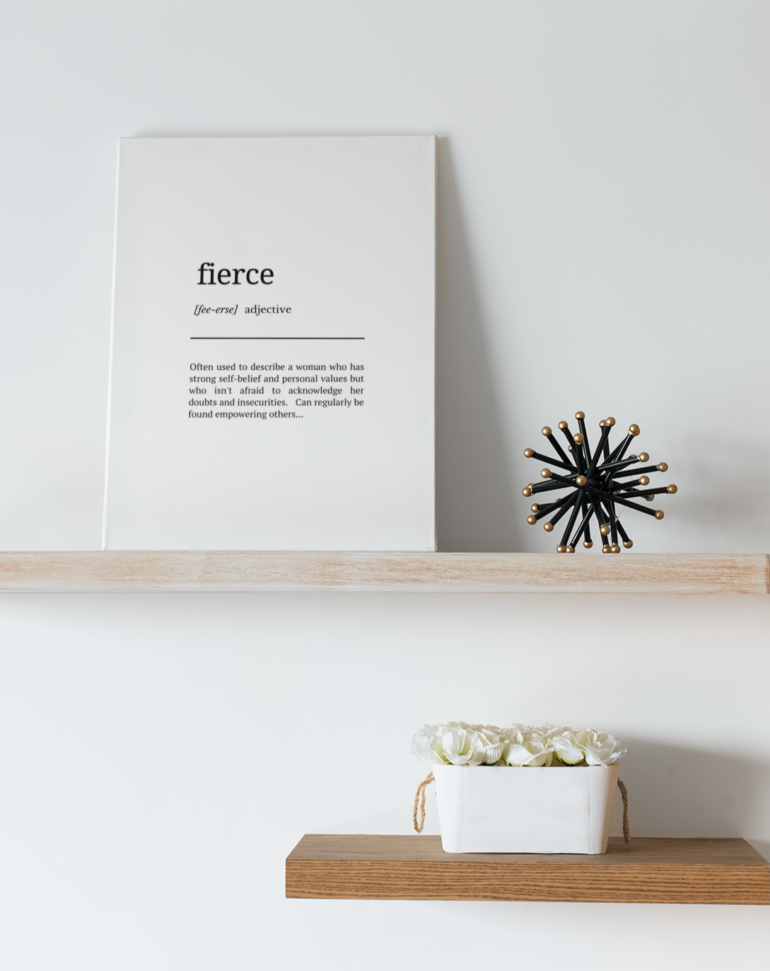 Fierce definition digital wall art - JPG download in five different sizes  with instructions