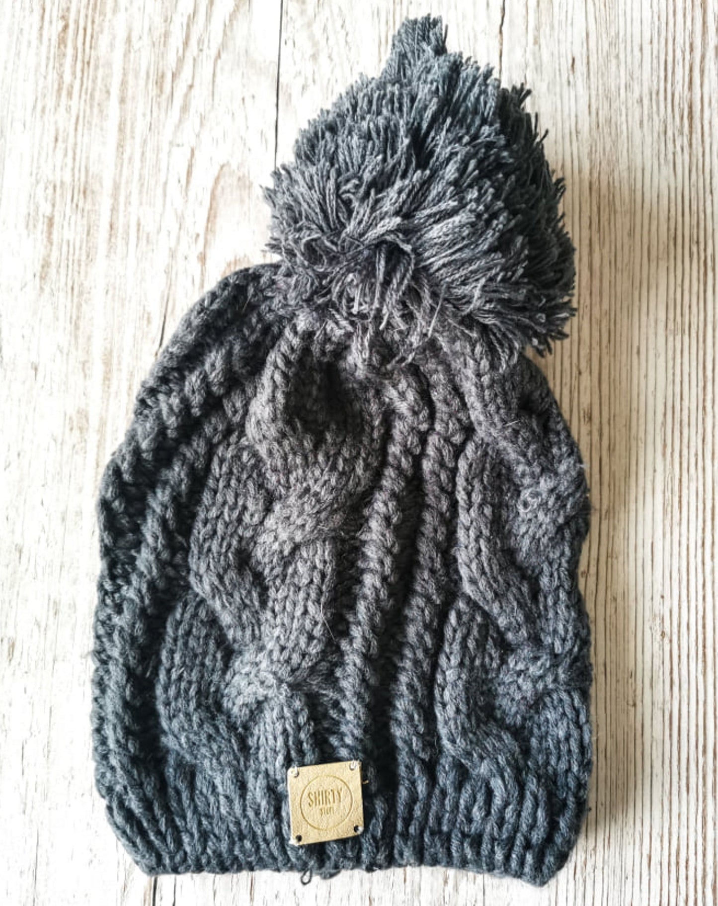 Charcoal Grey Bobble Hat