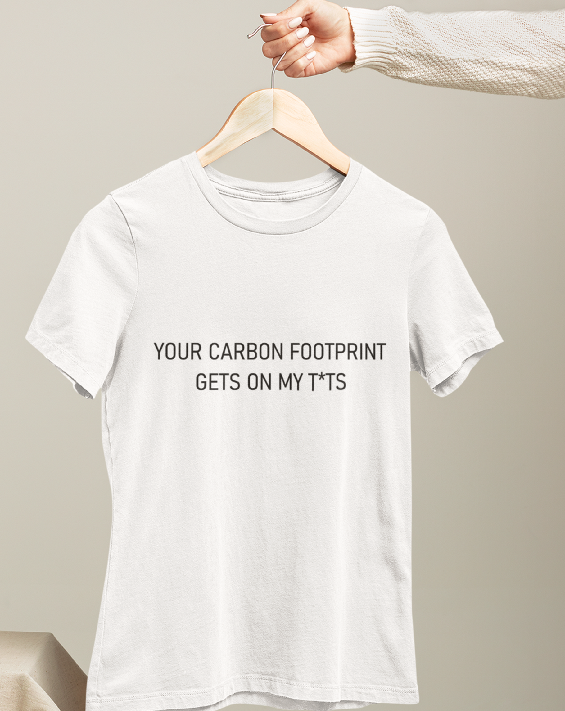 Your footprint...' climate change organic cotton t-Shirt, one – ShirtyStuff